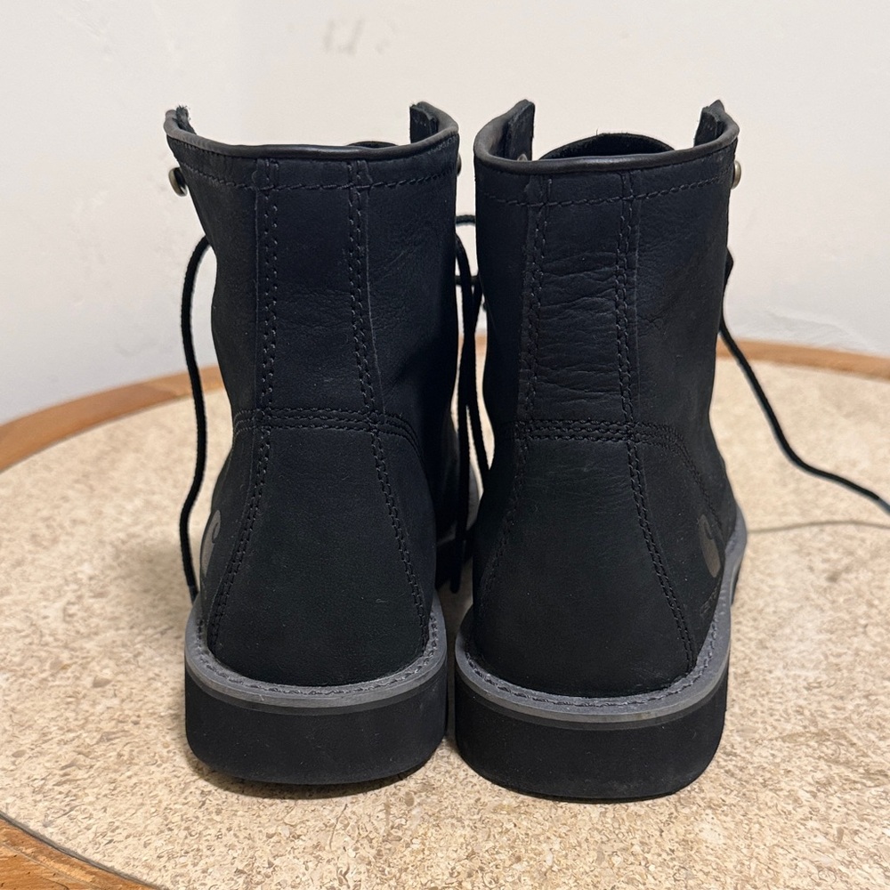 Carhartt Black Lace-Up Moc Toe Work Boots - Picture 7 of 7